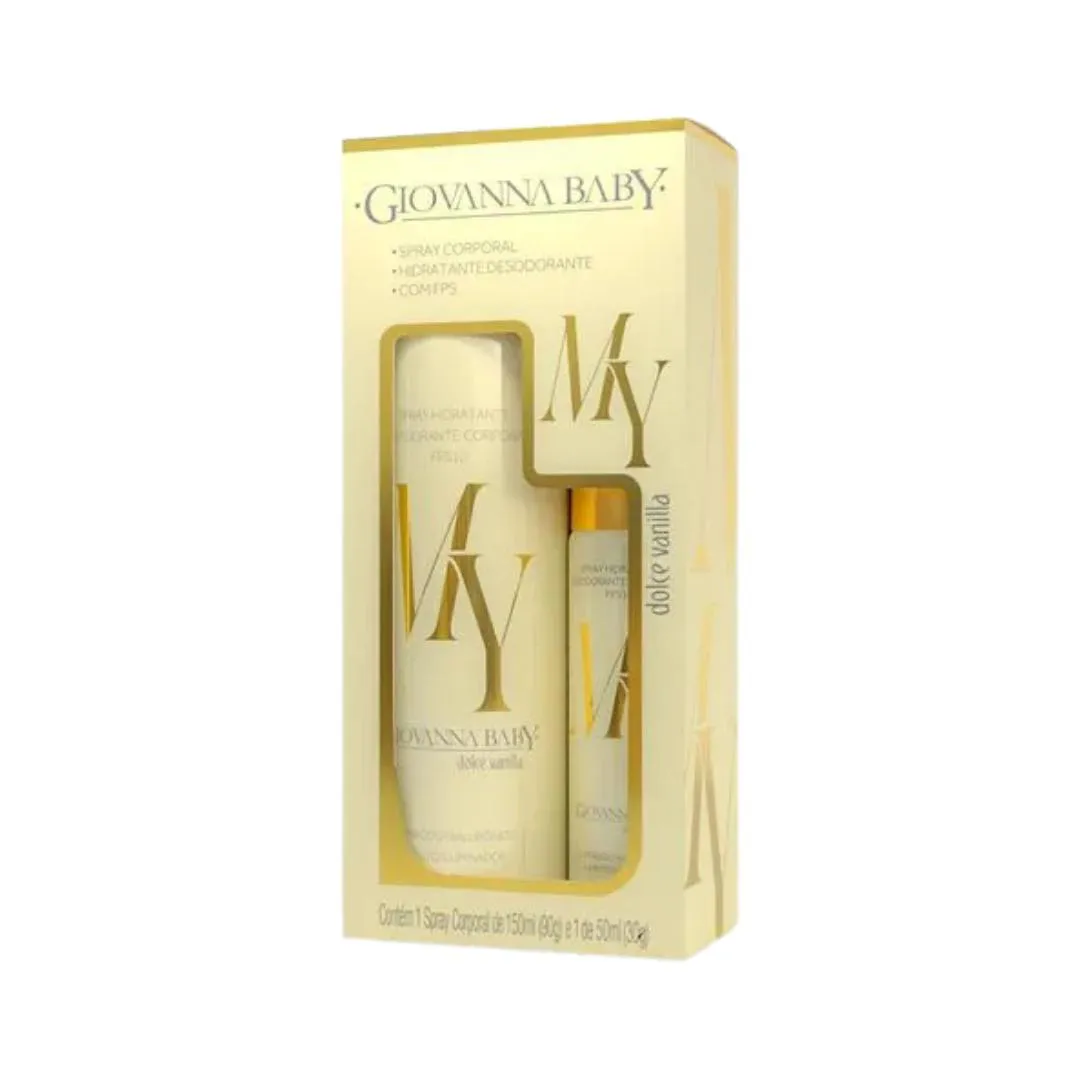 KIT SPRAY HIDRATANTE CORP FPS10 VANILLA - GIOVANNA BABY