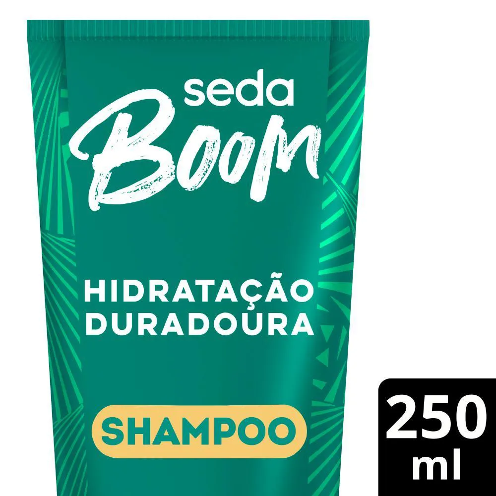 SHAMPO HIGIENIZADOR SEDA BOOM HIDRATAçãO DURADOURA 250ML