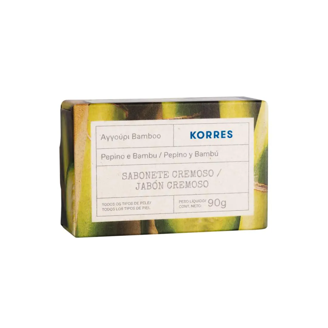 KORRES PEPINO E BAMBU - SABONETE EM BARRA 90G