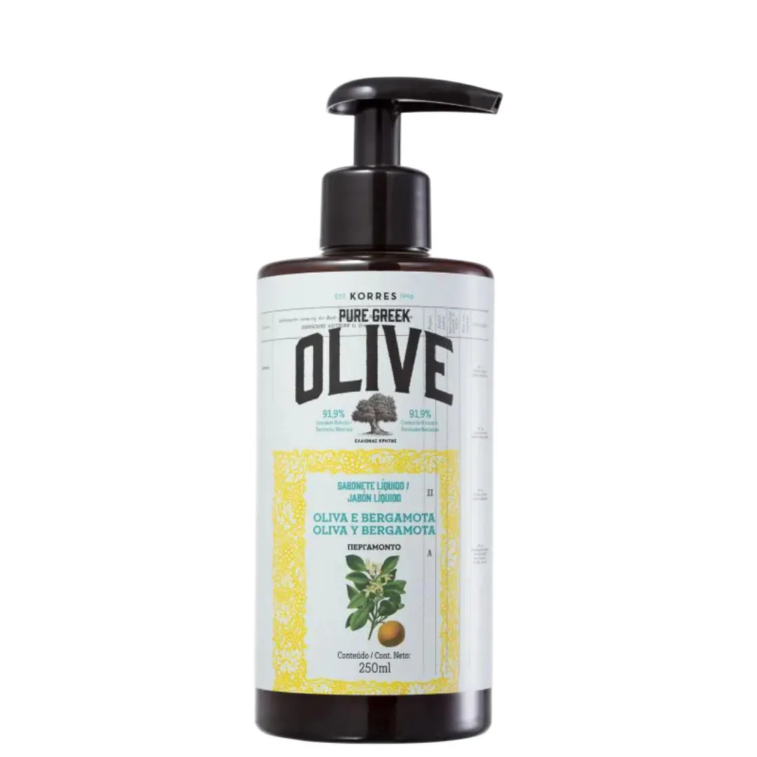 KORRES ÓLEO DE OLIVA E BERGAMOTA - SABONETE LíQUIDO PARA MãOS 250ML