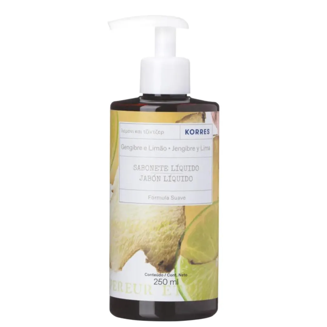 KORRES GENGIBRE E LIMãO - SABONETE LíQUIDO 250ML