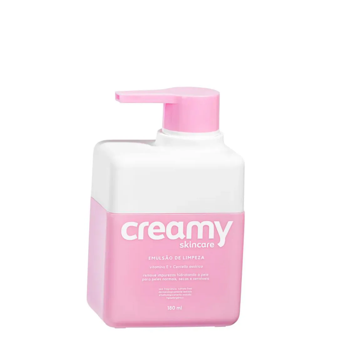 CREAMY - EMULSãO DE LIMPEZA FACIAL 180ML