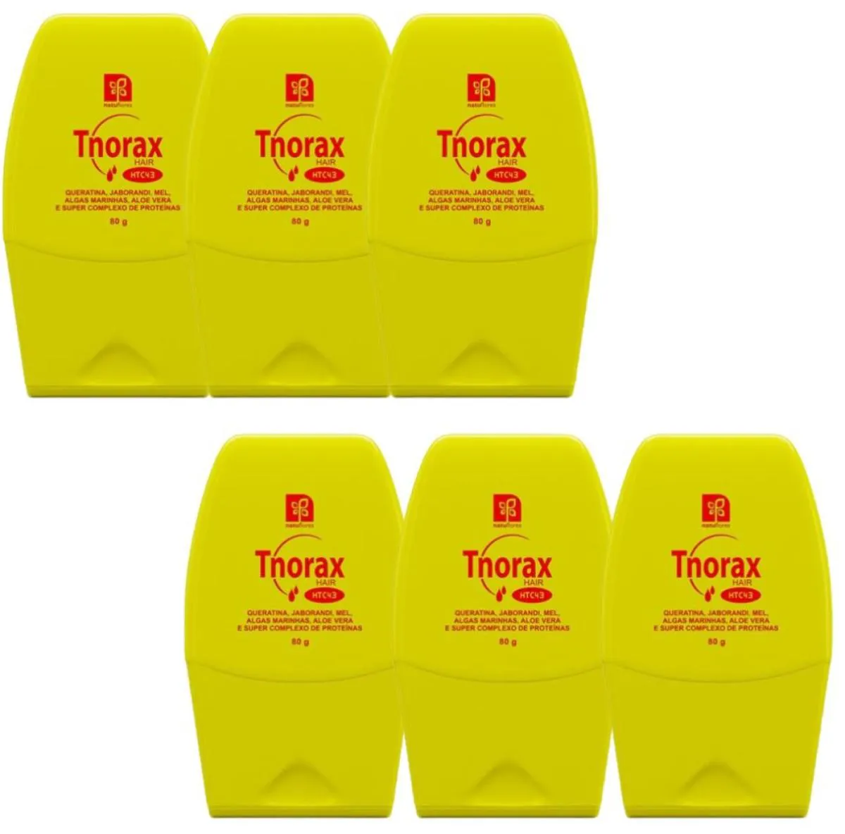 TONICO RESTAURADOR CAPILAR TNORAX  HTC43 80GR NATUFLORES KIT 6UN