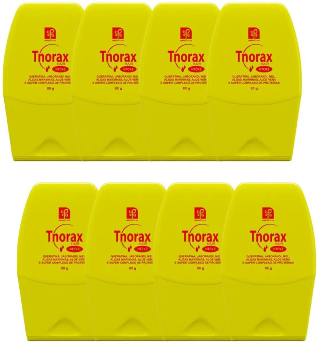 TONICO RESTAURADOR CAPILAR TNORAX  HTC43 80GR NATUFLORES KIT 8UN