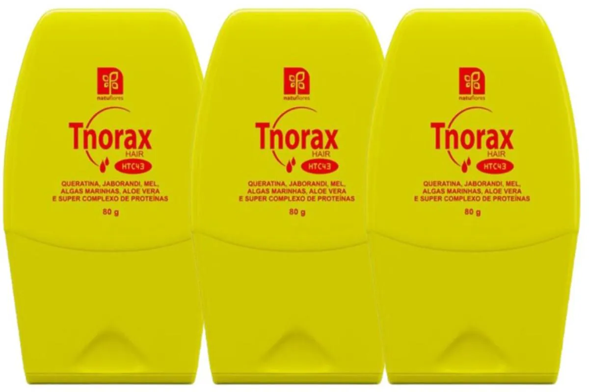 TONICO RESTAURADOR CAPILAR TNORAX  HTC43 80GR NATUFLORES KIT 3UN