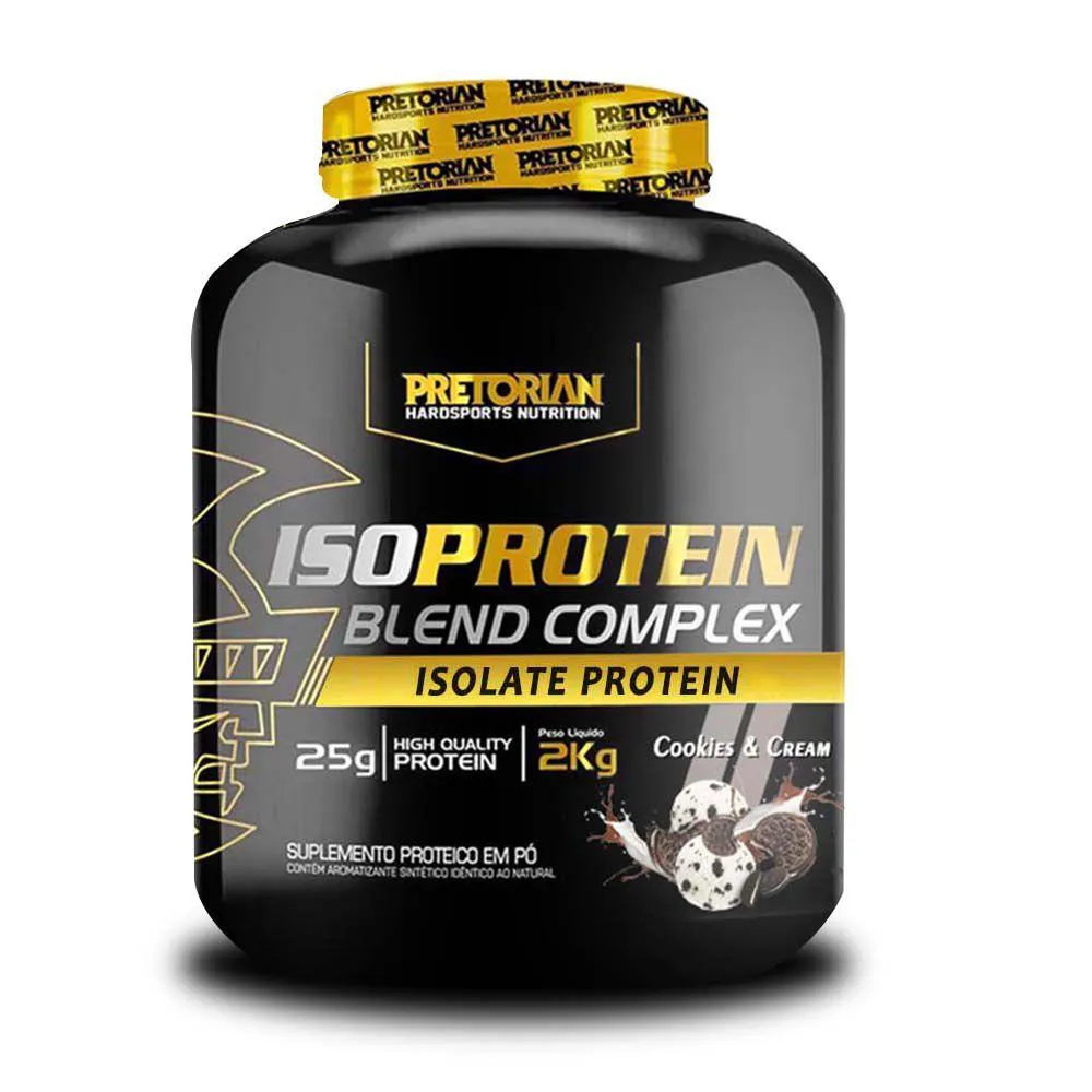 WHEY ISO PROTEIN BLEND COMPLEX PROTEIN 25G - 2KG - PRETORIAN Cookies  Cream