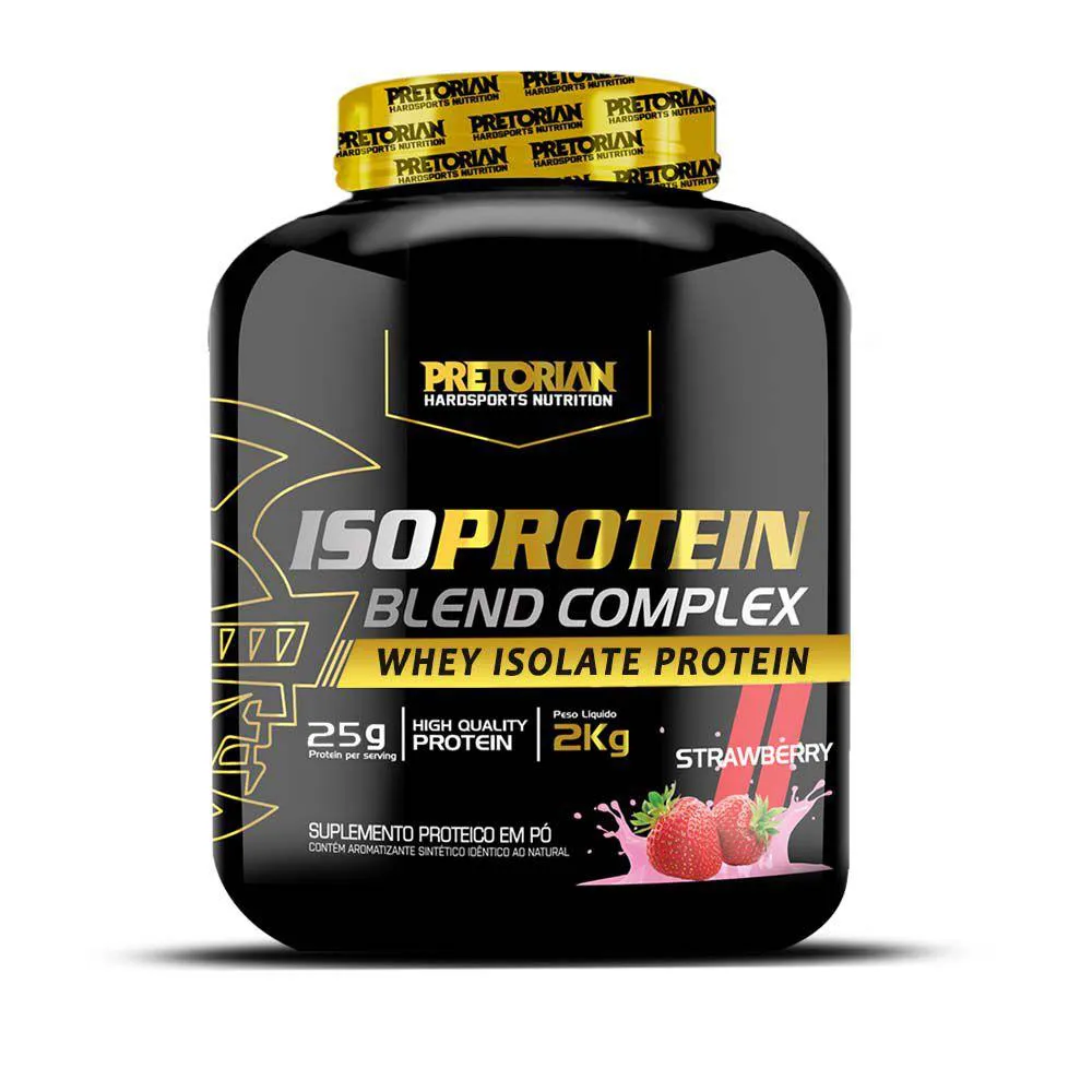 WHEY ISO PROTEIN BLEND COMPLEX PROTEIN 25G - 2KG - PRETORIAN Morango
