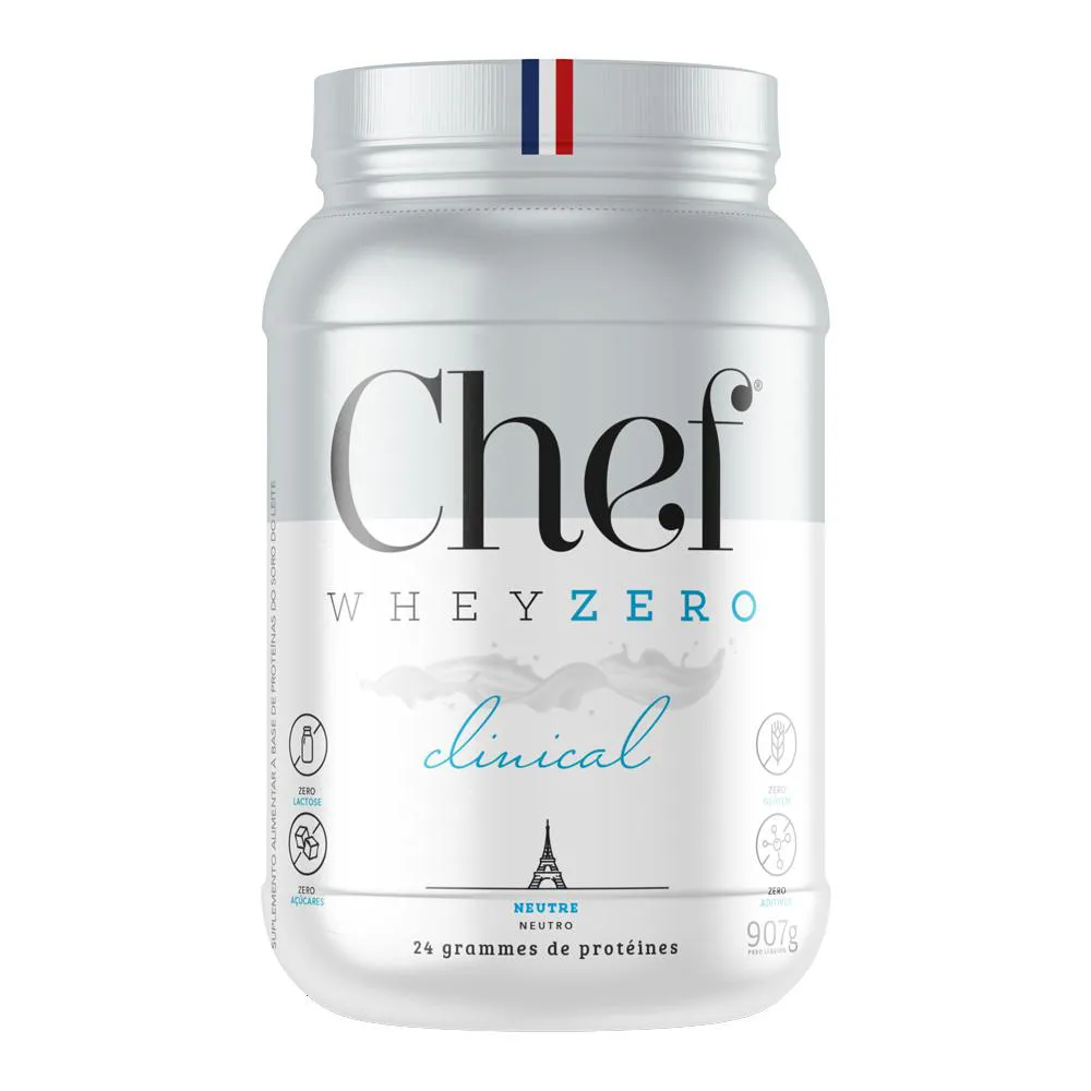 WHEY PROTEIN PREMIUM 100% PURE CLINICAL WHEY 900G - CHEF WHEY Natural