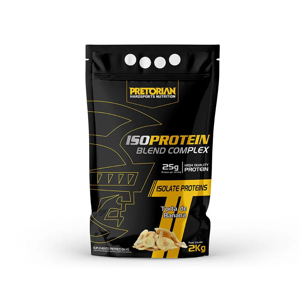 WHEY PROTEIN ISO PROTEIN BLEND COMPLEX 2KG REFIL - PRETORIAN Torta DE Banana