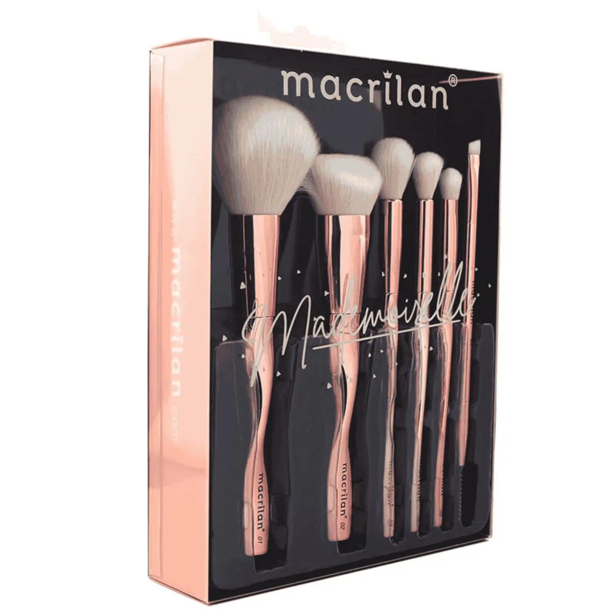 KIT ED004 COM 6 PINCéIS P/ MAQUIAGEM MADEMOISELLE