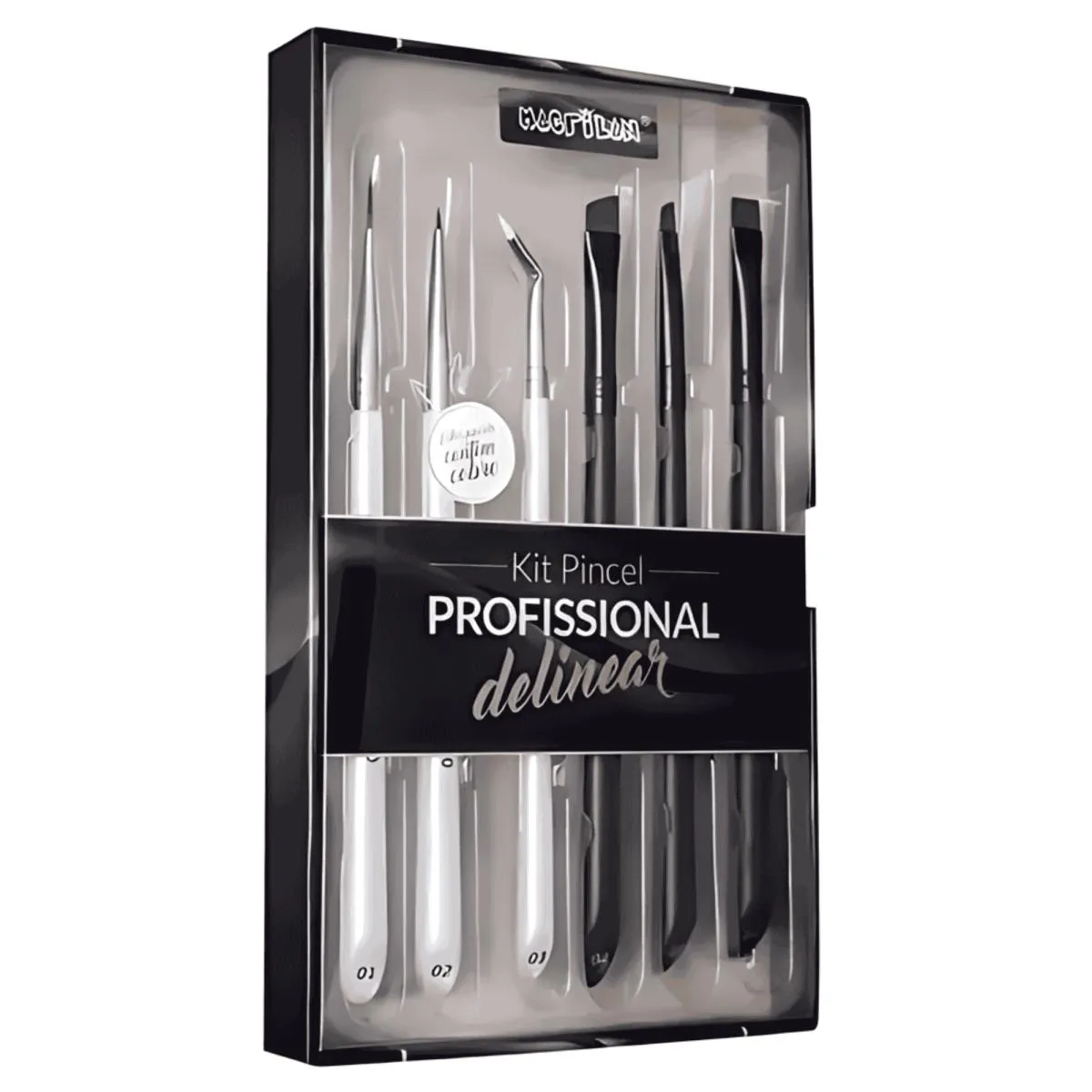 KIT COM 6 PINCéIS PROFISSIONAIS PARA DELINEAR WB700 MACRILAN  LINHA W