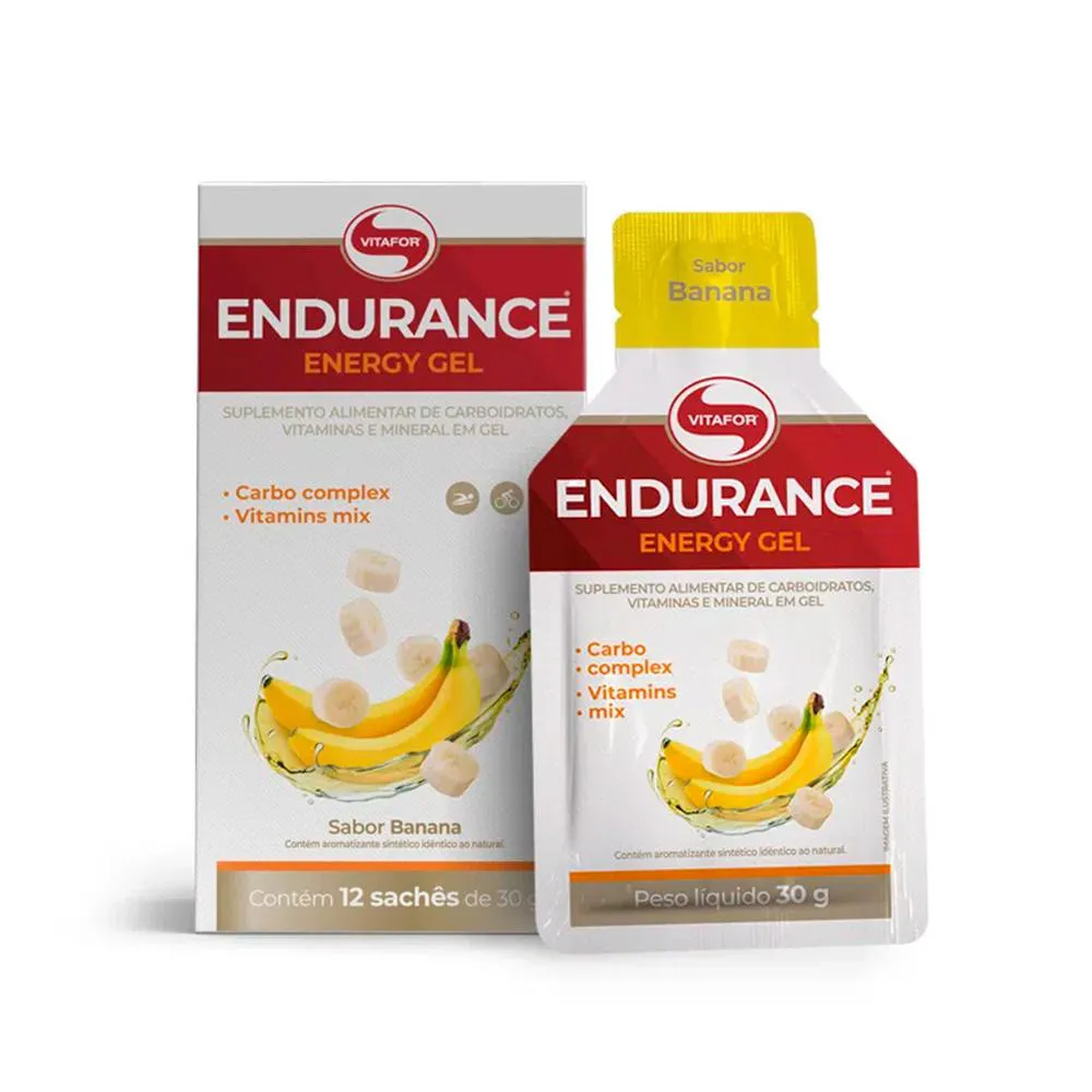 ENDURANCE ENERGY GEL 12 SACHÊS DE 30G - BANANA