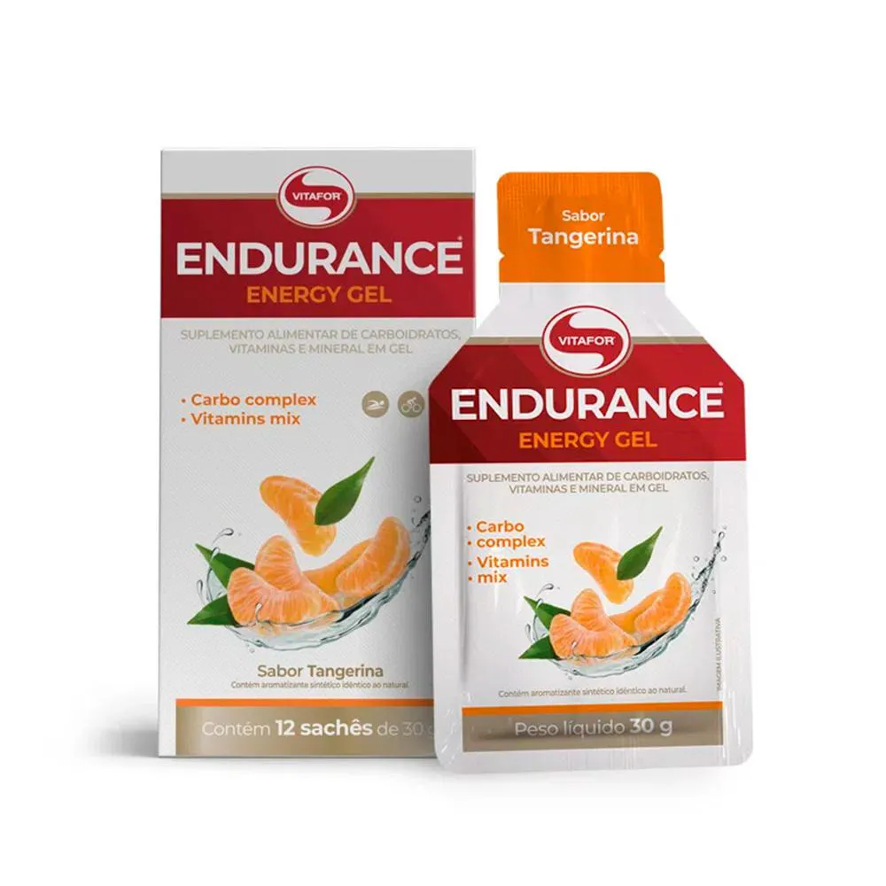 ENDURANCE ENERGY GEL 12 SACHÊS DE 30G - TANGERINA