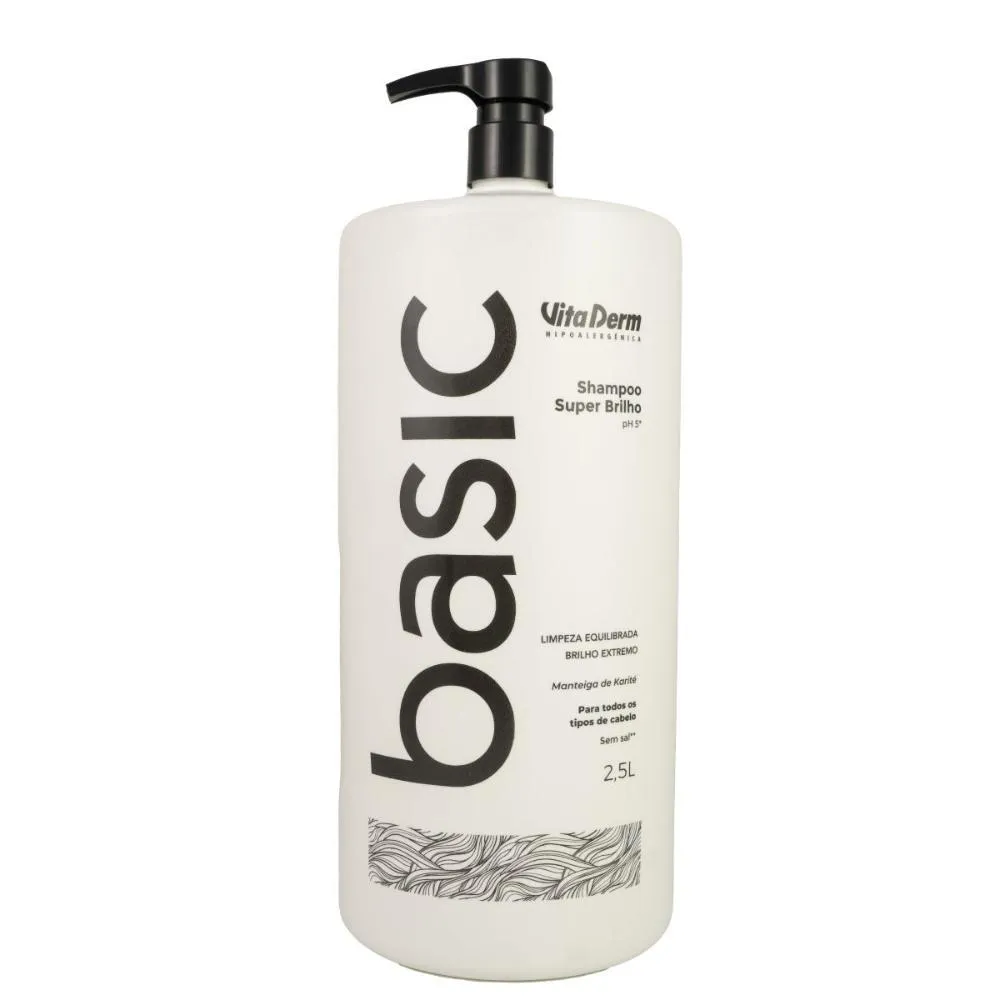 VITA DERM BASIC SUPER BRILHO SHAMPOO 2,5L