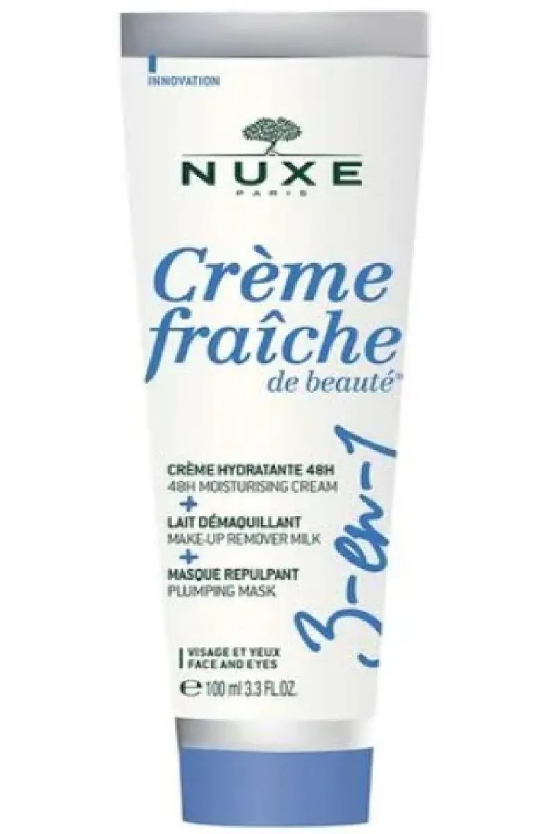 NUXE CREME FACIAL MULTIFUNCIONAL CRèME FRAíCHE DE BEAUTé  3 EM 1 - 100ML
