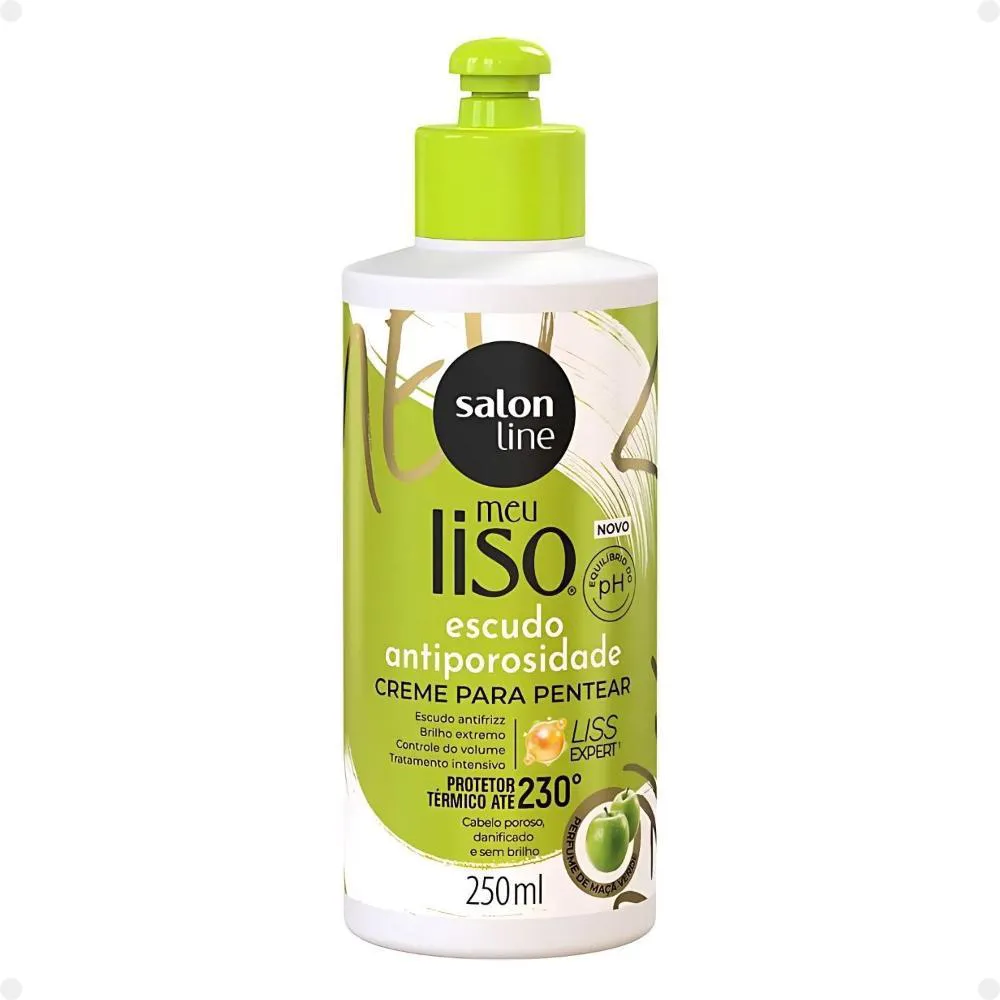 CREME PARA PENTEAR SALON LINE MEU LISO ESCUDO ANTIPOROSIDADE 250ML