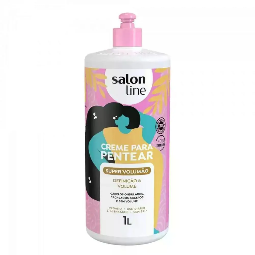 CREME PARA PENTEAR SUPER VOLUMãO SALON LINE 1L