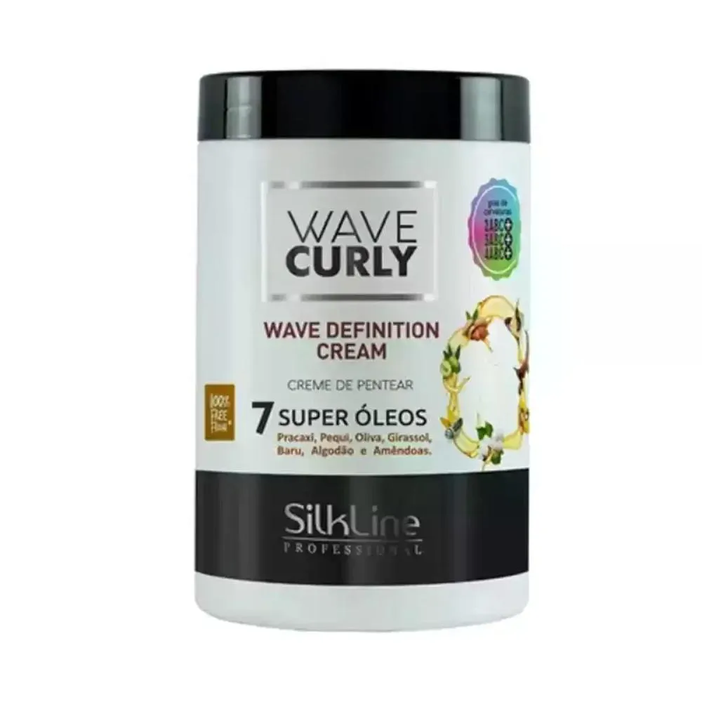 CREME PARA PENTEAR 7 SUPER ÓLEOS WAVE CREAM SILK LINE 1KG