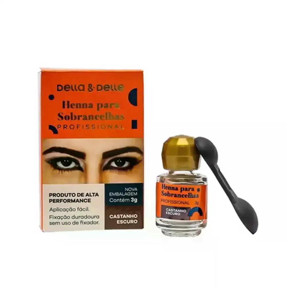 HENNA CASTANHO ESCURO DELLA&DELLE 3G