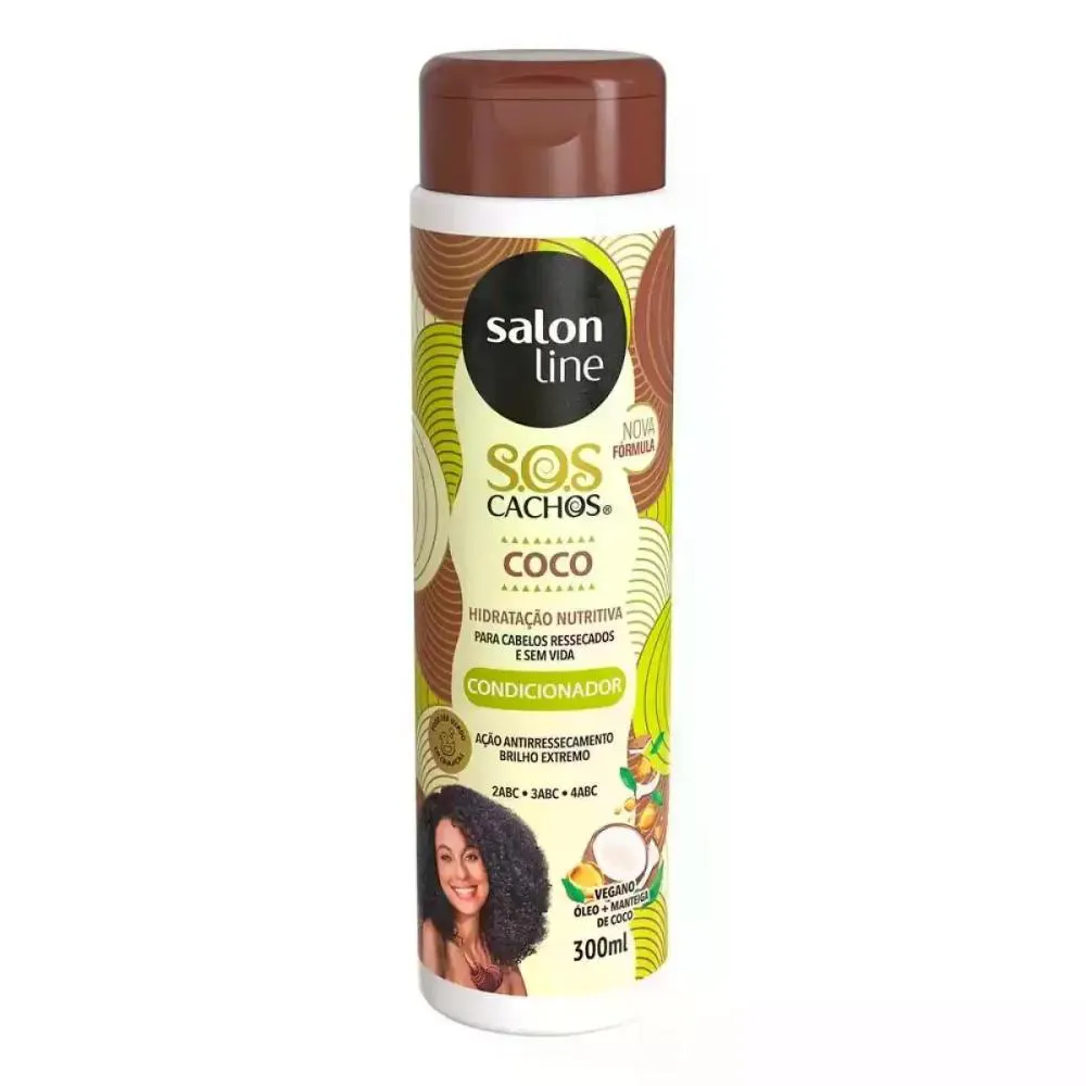 CONDICIONADOR SOS CACHOS COCO SALON LINE 300ML