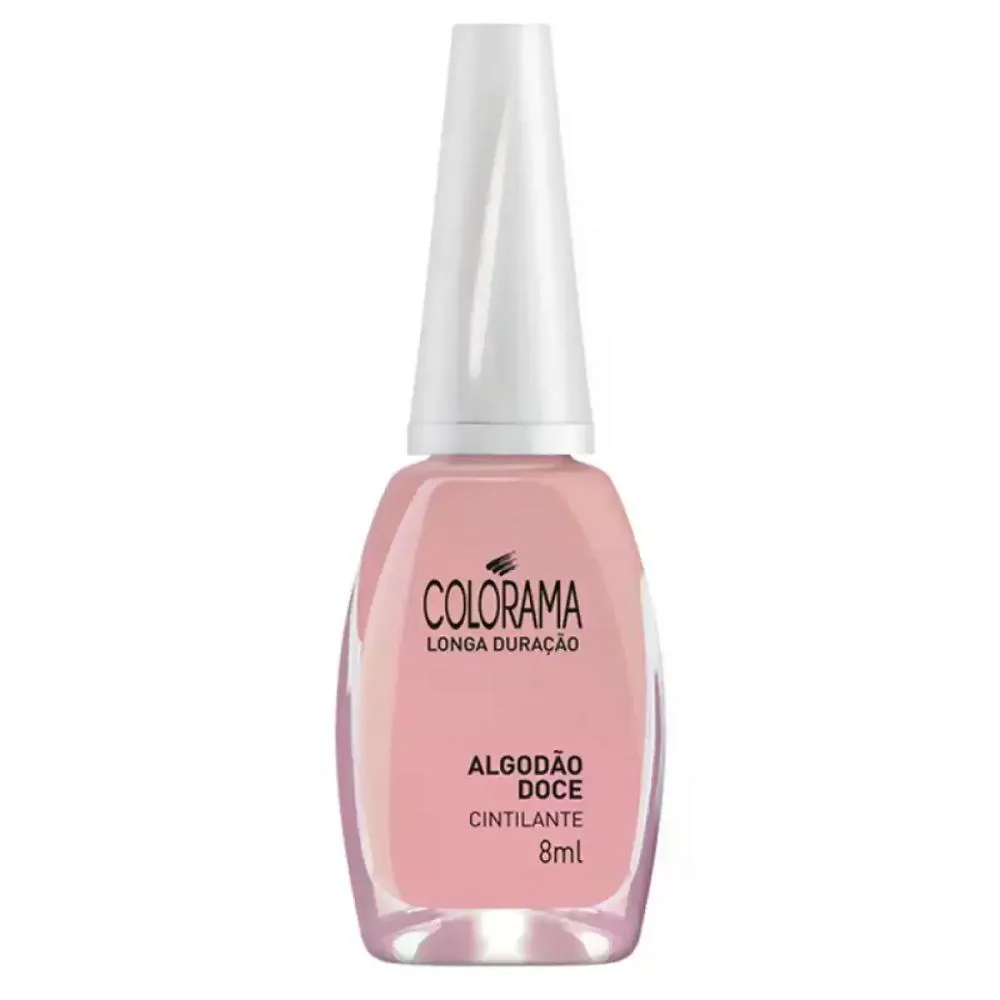 ESMALTE COLORAMA CINTILANTE ALGODãO DOCE 8ML