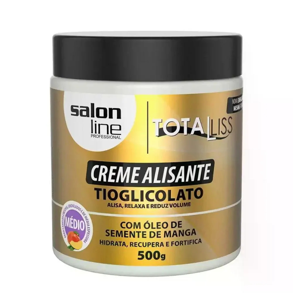 CREME ALISANTE TOTAL LISS MANGA MéDIO SALON LINE 500G
