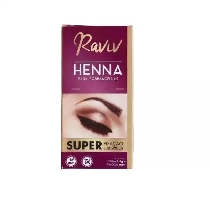 TINTA HENNA RAVIV PRETO + FIXAçãO  1,5G