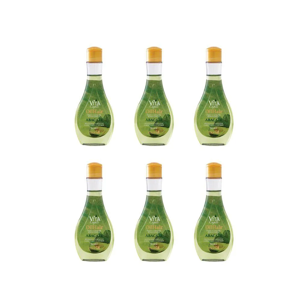 OLEO CAPILAR MURIEL VITA CAPILI 80ML ABACATE - KIT C/ 6UN