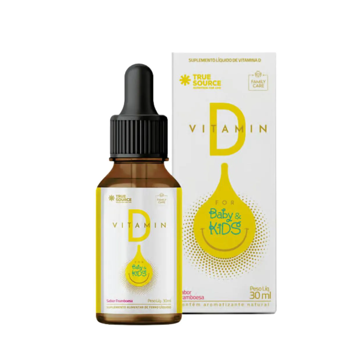 VITAMINA D3 BABY KIDS TRUE SOURCE SABOR FRAMBOESA 30ML