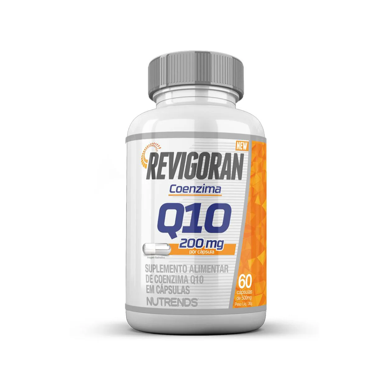 REVIGORAN COENZIMA Q10 50MG NUTRENDS 60 CáPSULAS SEM Sabor