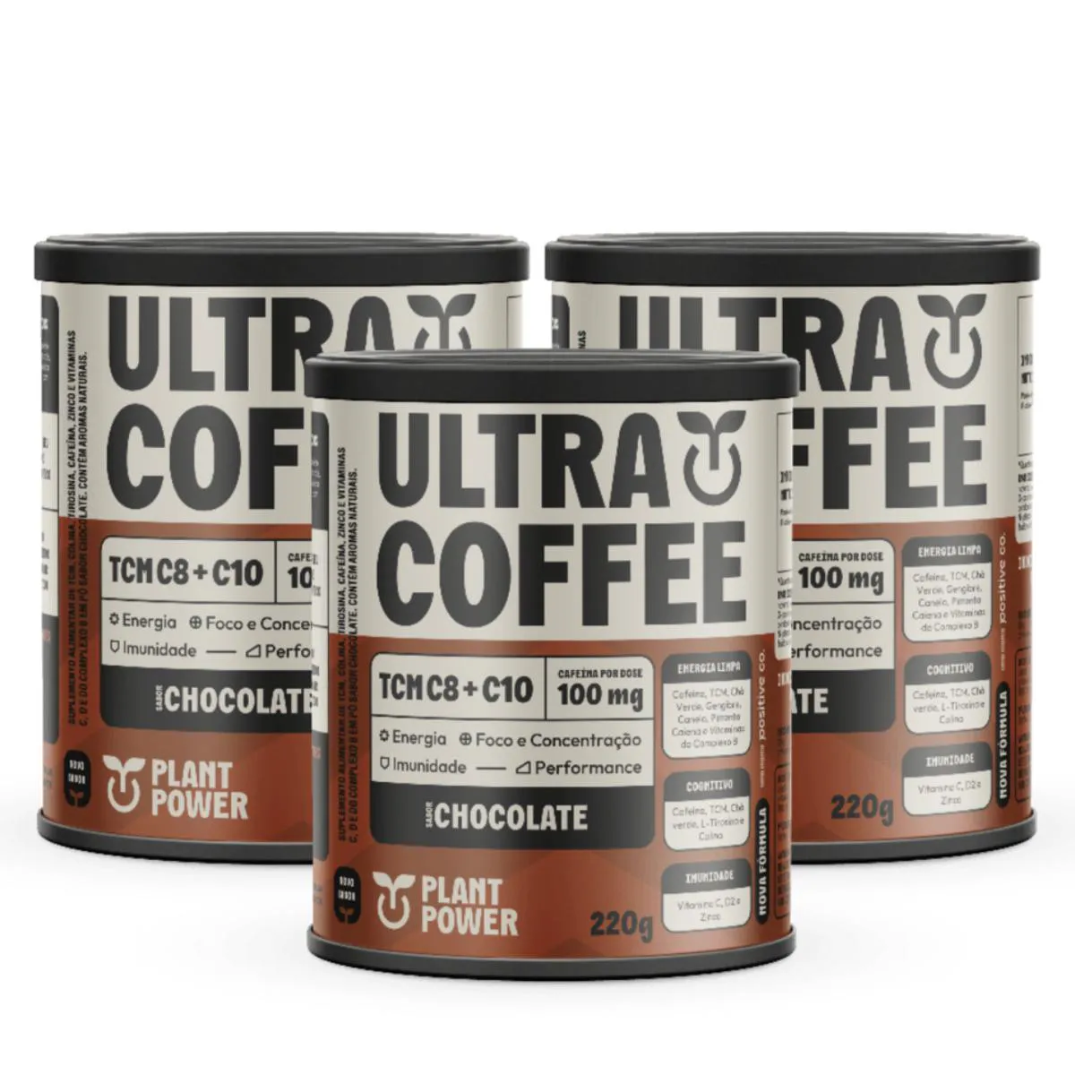 3X ULTRA COFFEE PLANT POWER CHOCOLATE 220G