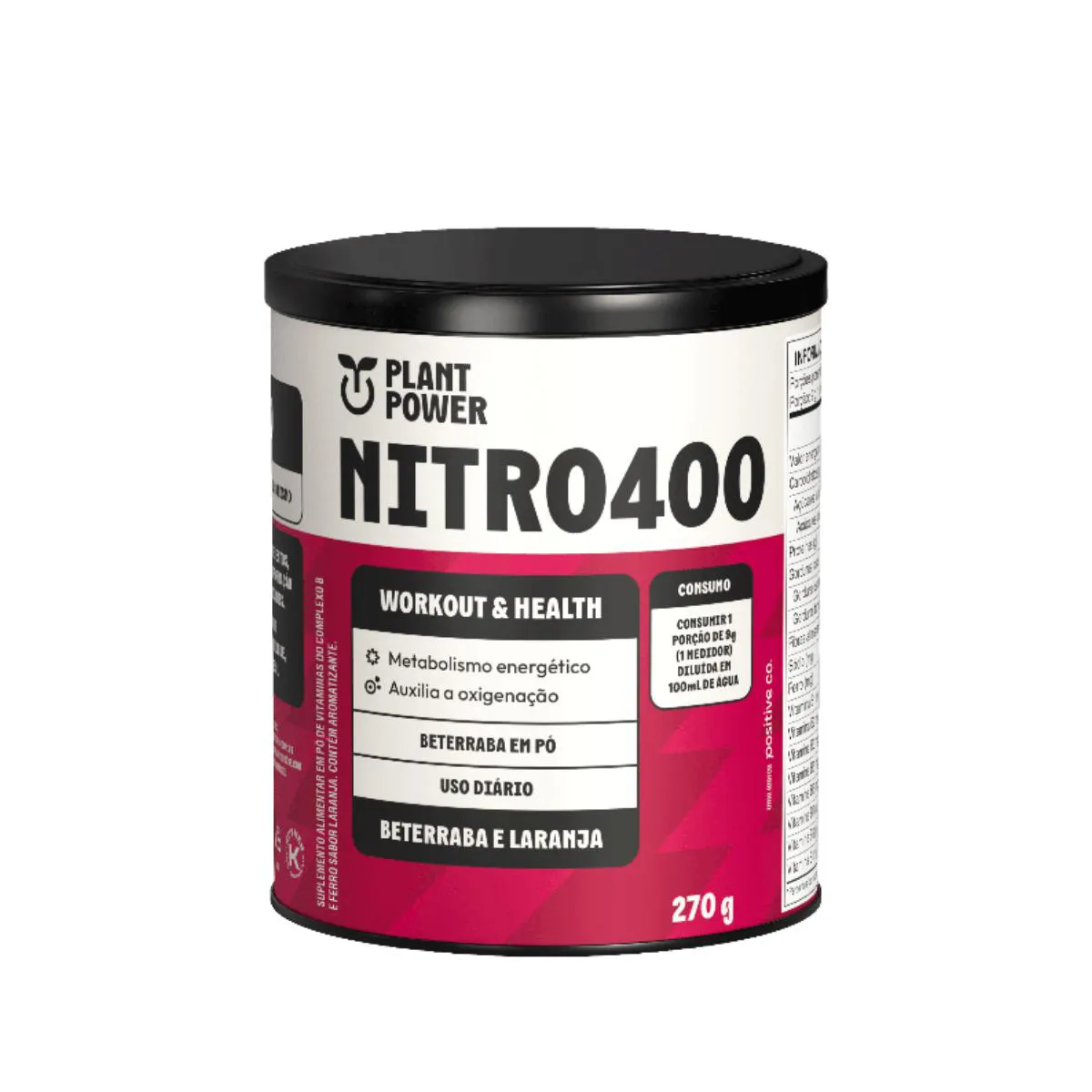 NITRO400 PLANT POWER BETERRABA E LARANJA 270G