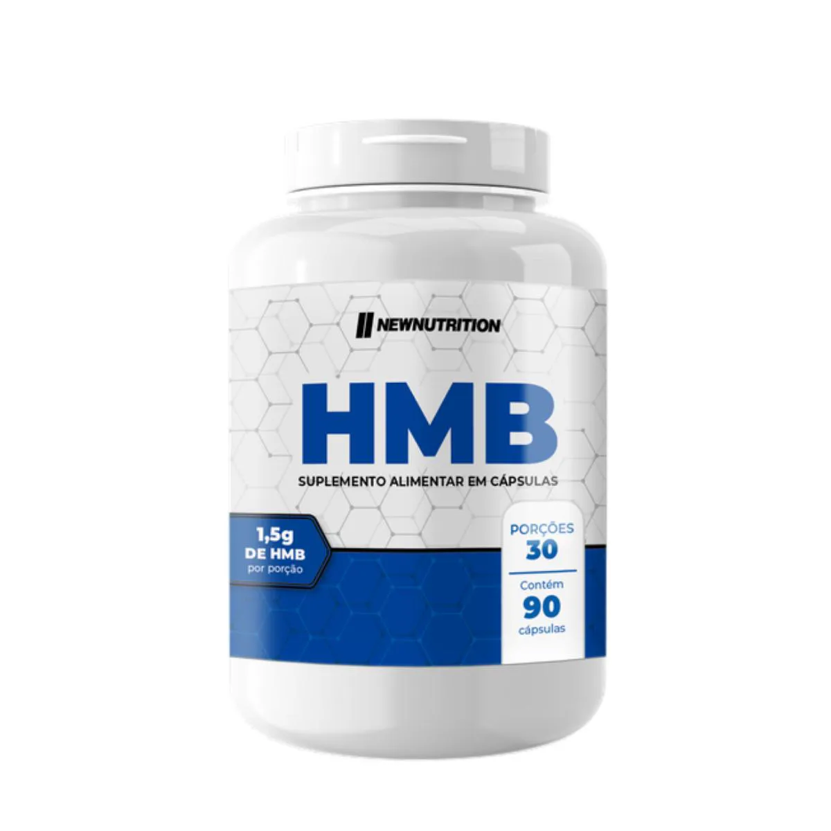HMB 1500MG NEW NUTRITION 90 CáPSULAS SEM Sabor