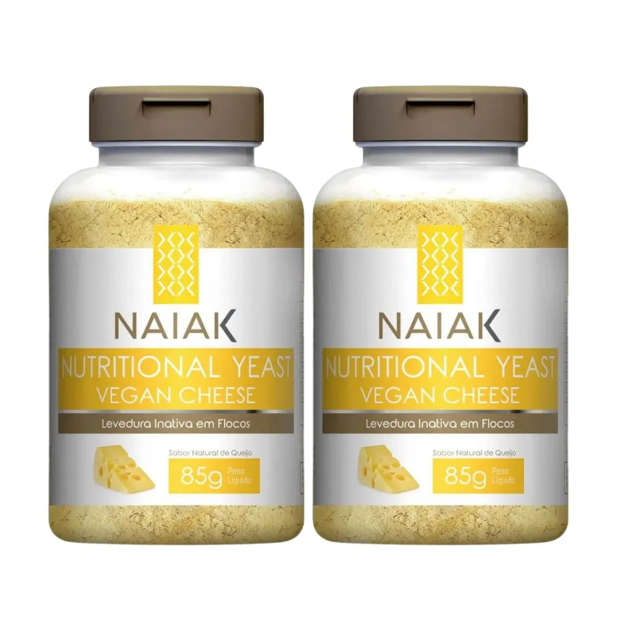 2X LEVEDURA NUTRITIONAL YEAST VEGAN CHEESE NAIAK 85G