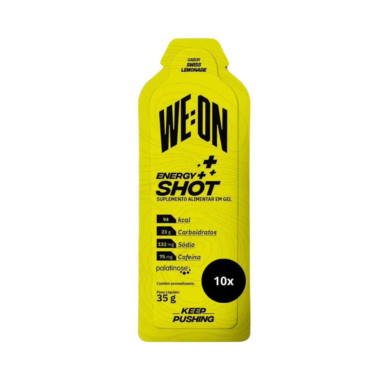 WEON ENERGY SHOT GEL LIMONADA CAIXA 10 UNIDADES