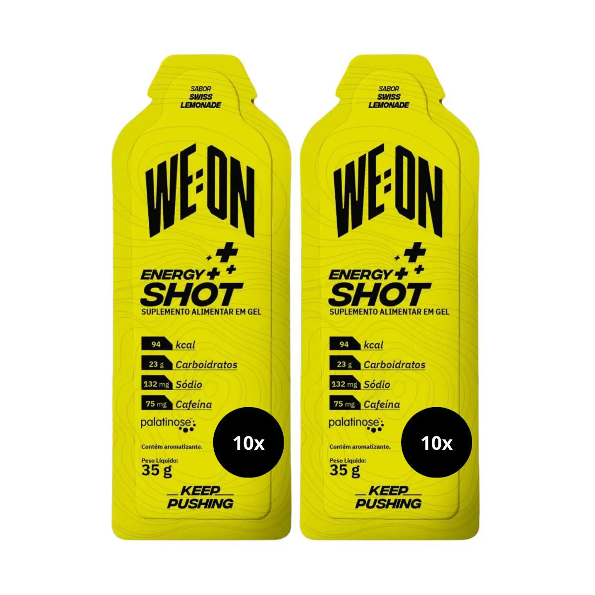 2X WEON ENERGY SHOT GEL LIMONADA CAIXA 10 UNIDADES
