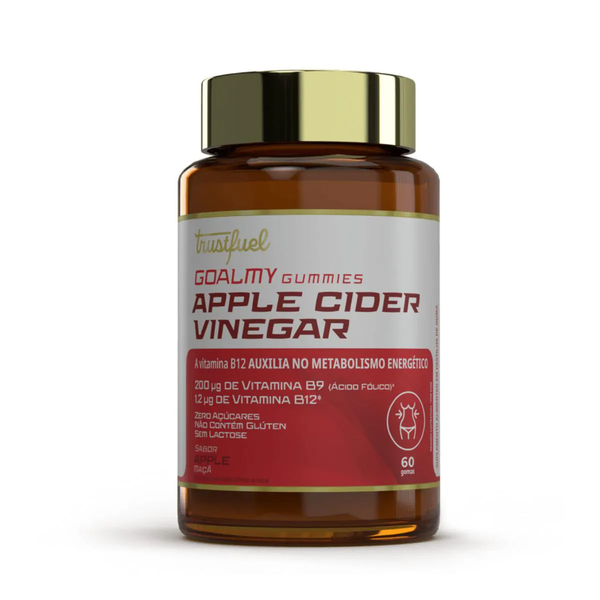 GOALMY GUMMIES HAIR SKIN NAILS TRUST FUEL STRAWBERRY 60 GOMAS Morango