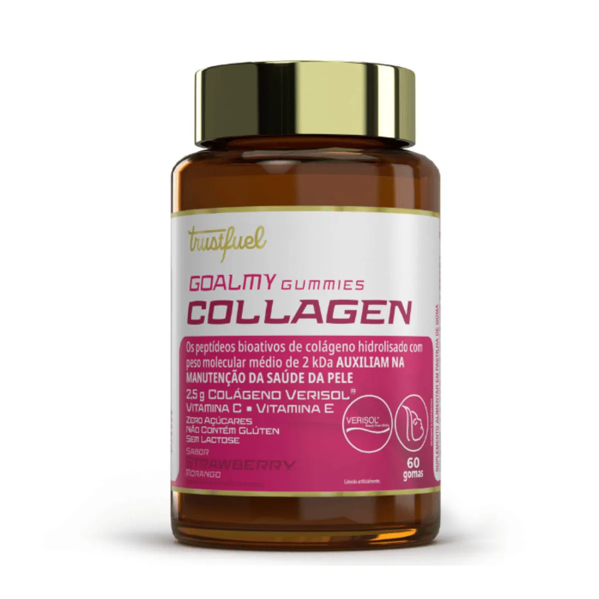 GOALMY GUMMIES COLLAGEN TRUST FUEL STRAWBERRY 60 GOMAS Morango