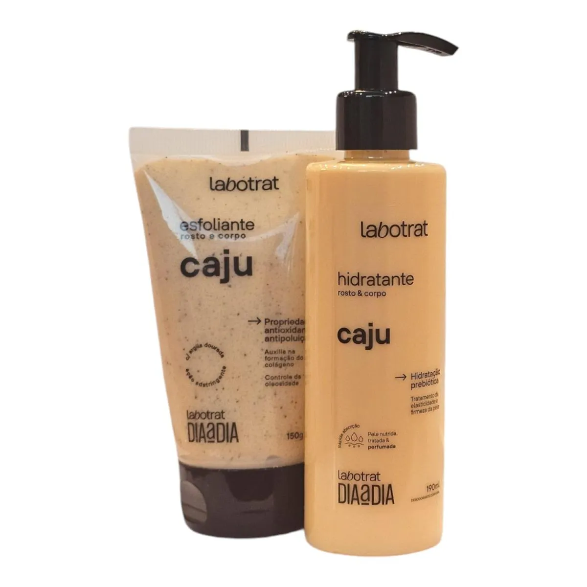 KIT LABOTRAT DIA A DIA CAJU - HIDRATANTE 190ML + ESFOLIANTE 150G