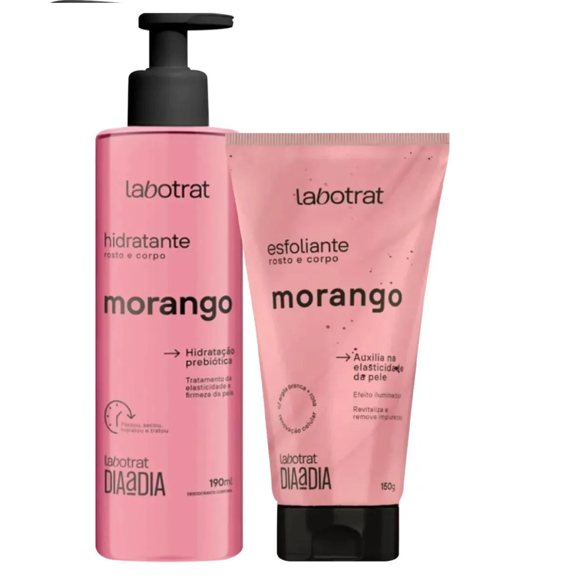KIT LABOTRAT MORANGO ESFOLIANTE 150G + HIDRATANTE 190G
