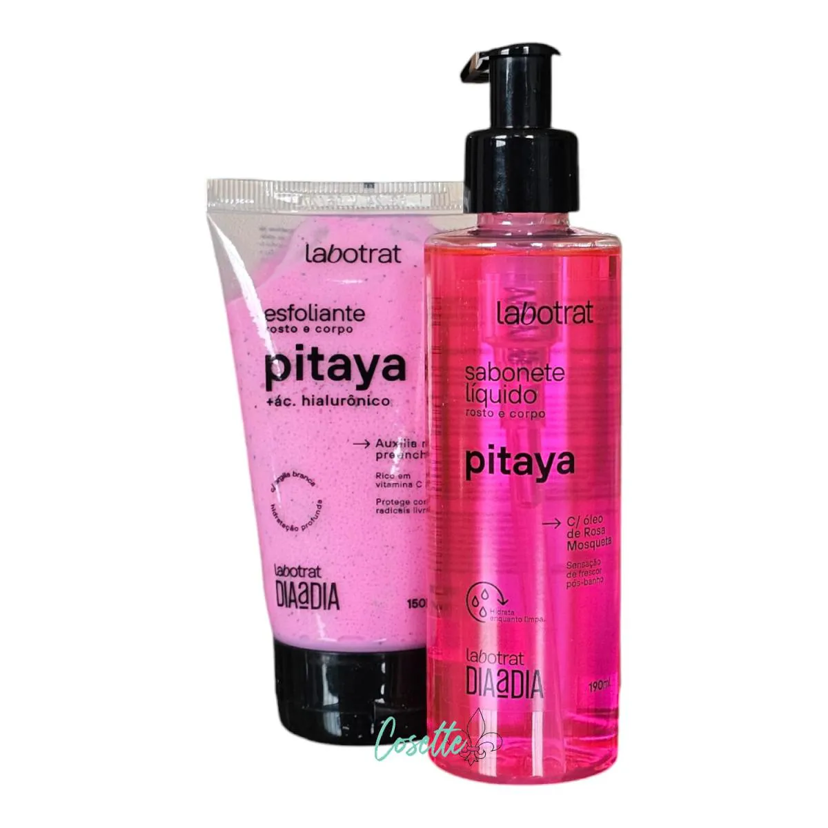KIT LABOTRAT DIA A DIA PITAYA - SABONETE LíQUIDO ROSTO E CORPO 190ML + ESFOLIANTE ROSTO E CORPO 150G