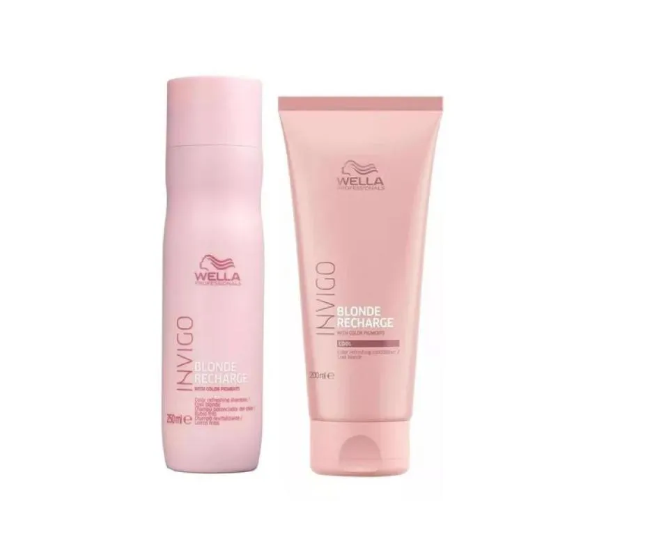 Blond Recharge Wella - Kit Shampoo 250ml + Condicionador 200ml