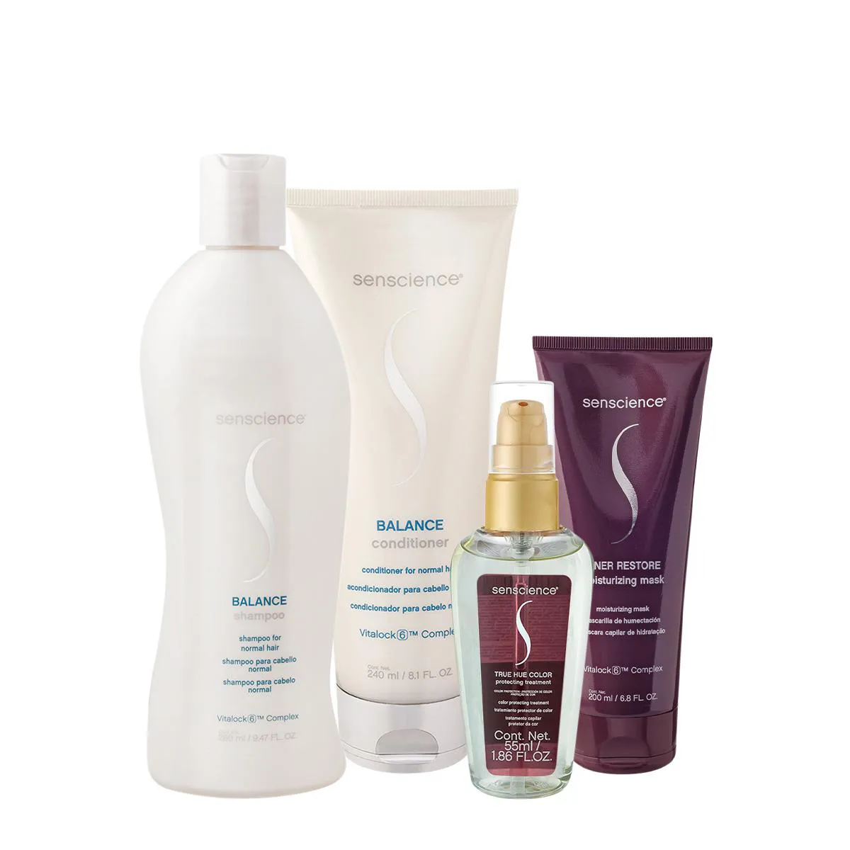 KIT SENSCIENCE TRUE HUE BALANCE INNER HOME CARE OIL (4 PRODUTOS)