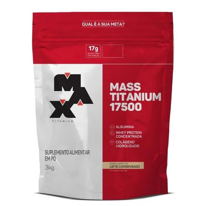 MASS TITANIUM 17500 (3KG) - SABOR: LEITE CONDENSADO