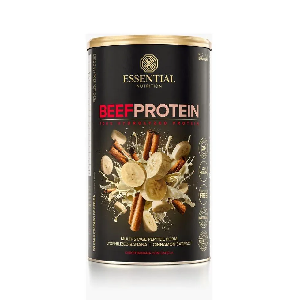 BEEF PROTEIN HYDROLYZED - SABOR: BANANA C/ CANELA (420G)