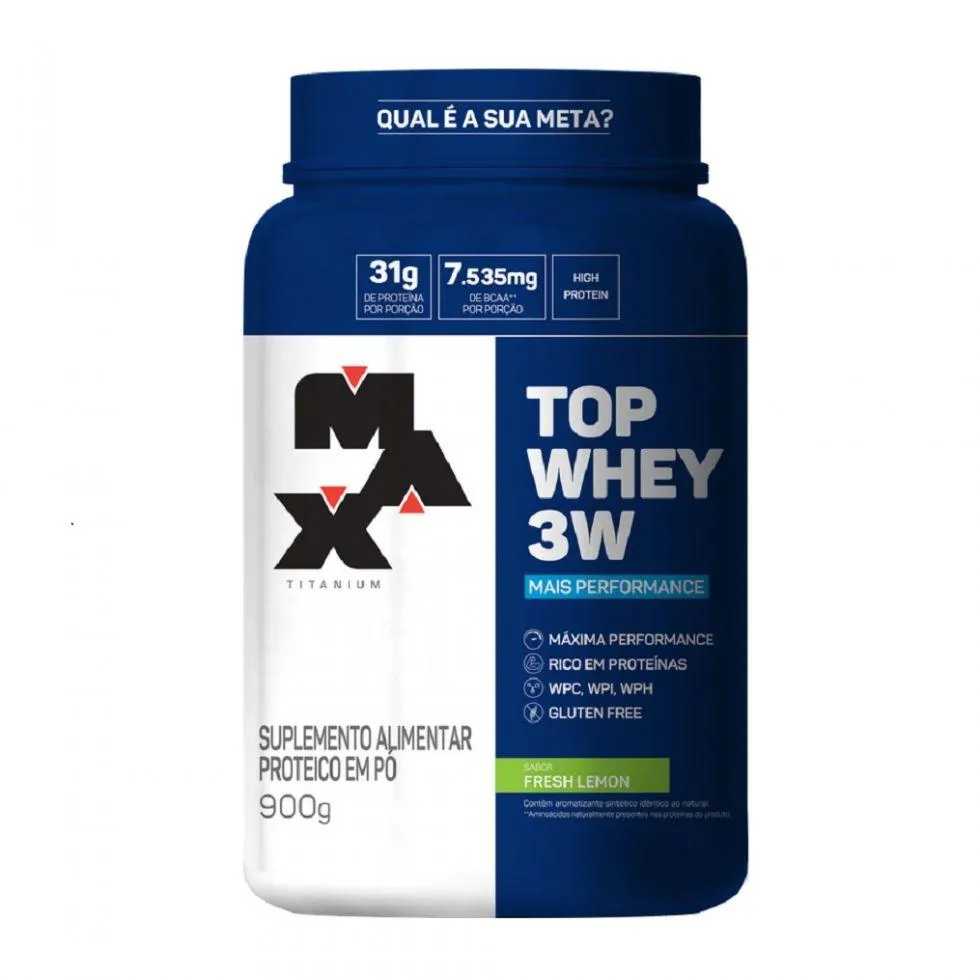 TOP WHEY 3W (900G) - SABOR: MAIS PERFORMANCE - FRESH LEMON