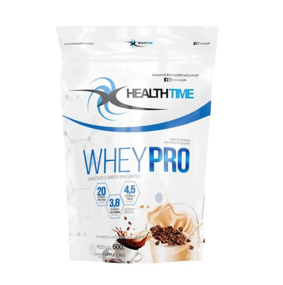WHEY PRO REFIL (600G) - SABOR: CAPPUCCINO