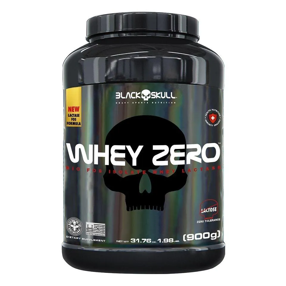 WHEY ZERO ISOLADO C/ LACTASE (900G) - SABOR: BAUNILHA