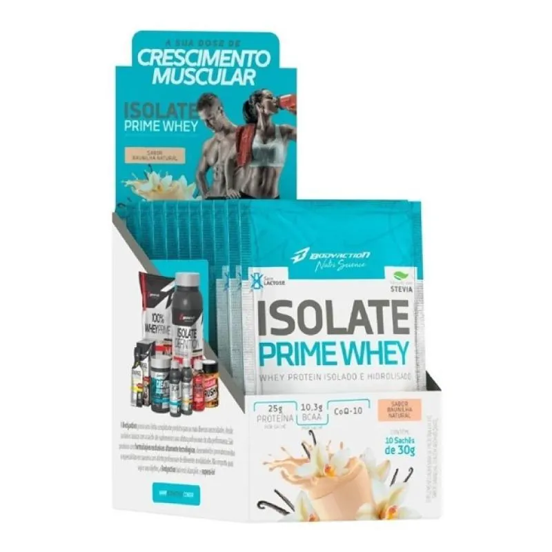 ISOLATE PRIME WHEY (10 SACHêS DE 30G) - SABOR: BAUNILHA