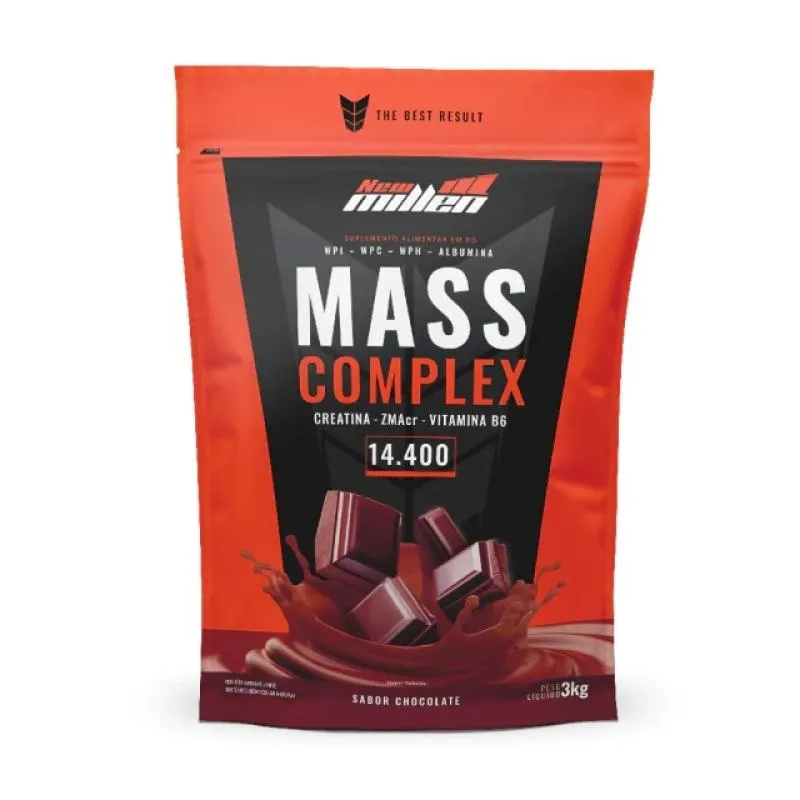 MASS COMPLEX 14.400 (3KG) - SABOR: CHOCOLATE